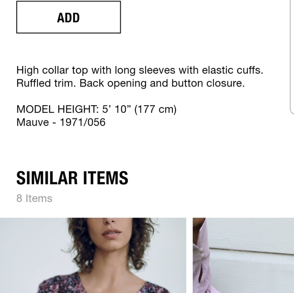 ZARA Pleated Top Sz XL - Picture 8 of 8